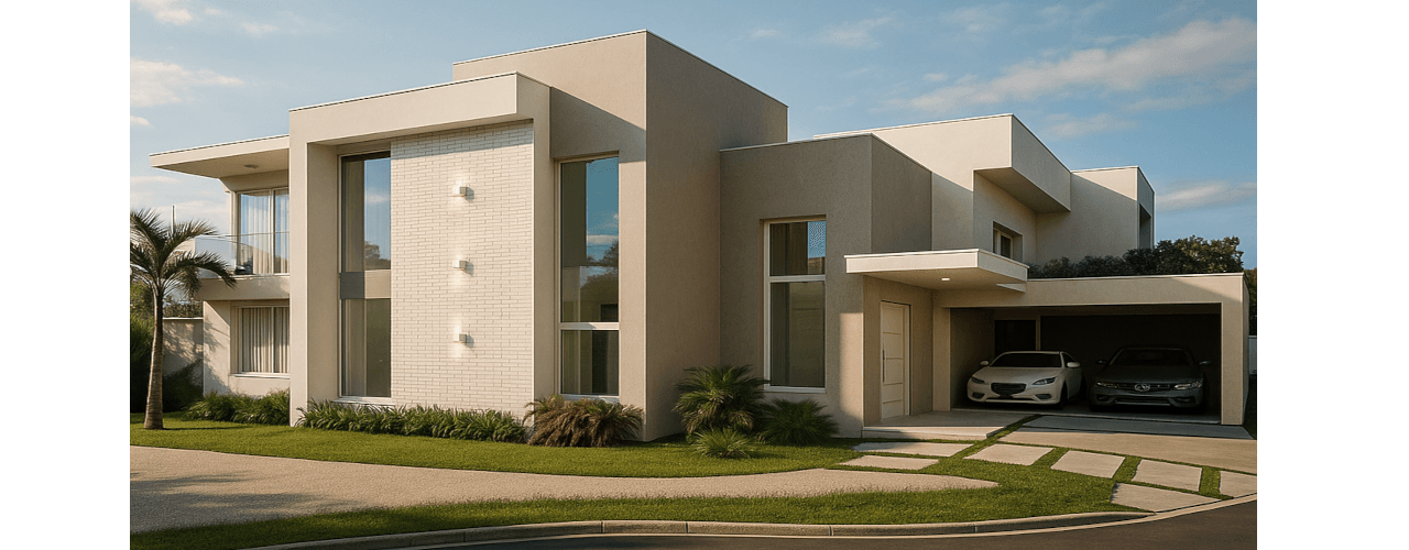 Fachadas de casas em Macaé e Rio das Ostras