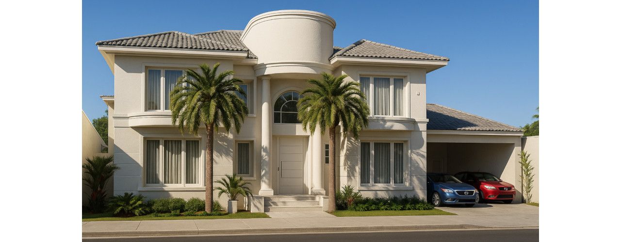 Fachadas de casas em Macaé e Rio das Ostras