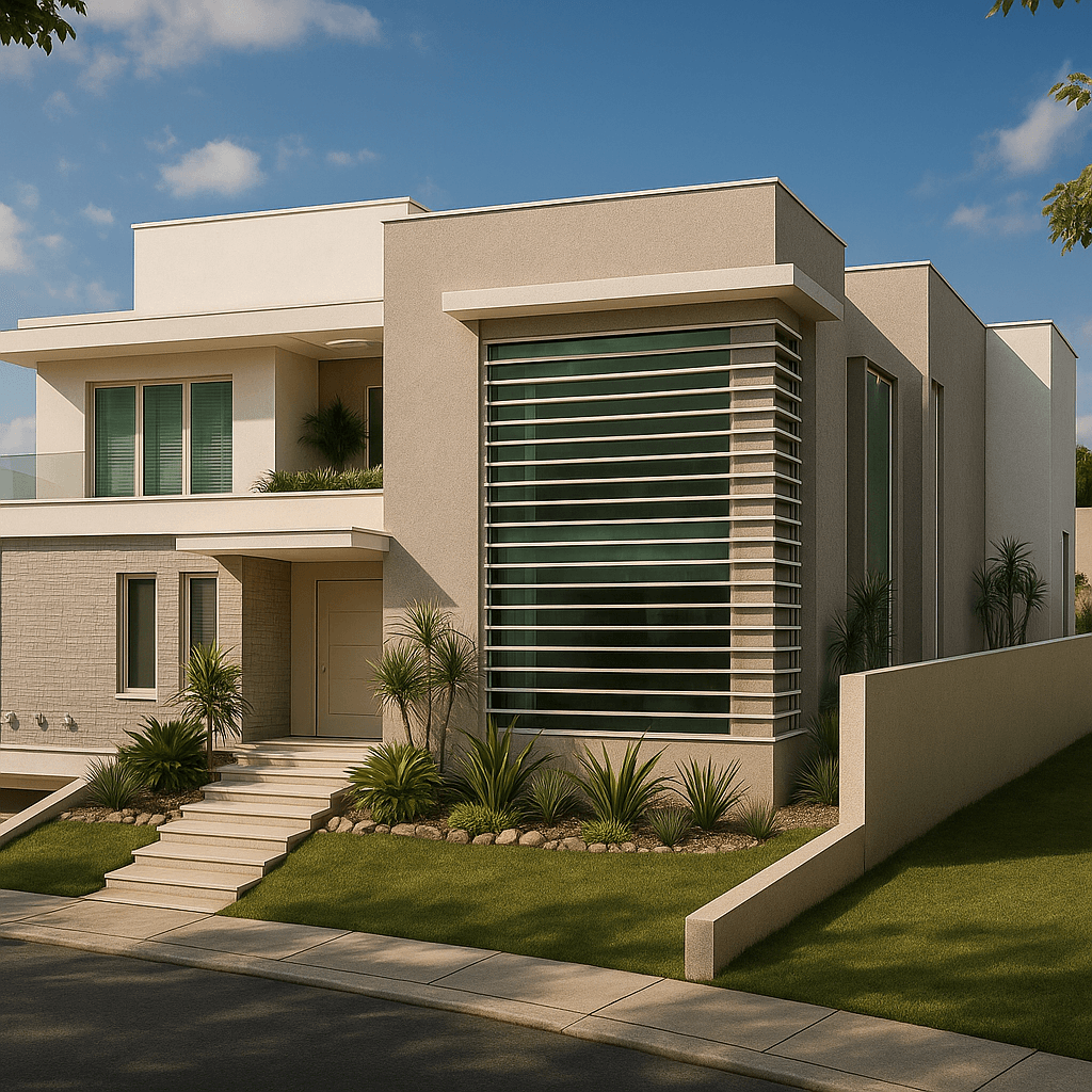 Fachadas de casas em Macaé e Rio das Ostras