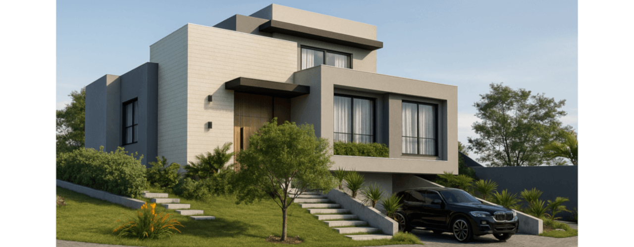 Fachadas de casas em Macaé e Rio das Ostras